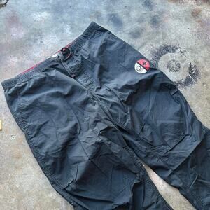 Y2k black and red plugg cargos